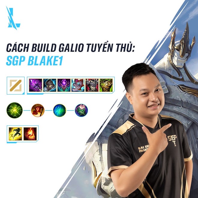 Cách dùng tướng Galio đi đường giữa của các cao thủ LMHT: Tốc chiến - 3