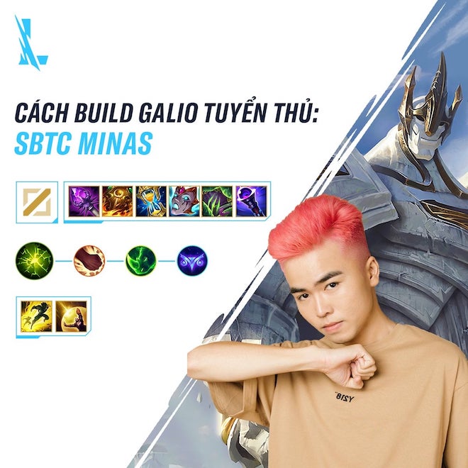 Cách dùng tướng Galio đi đường giữa của các cao thủ LMHT: Tốc chiến - 2