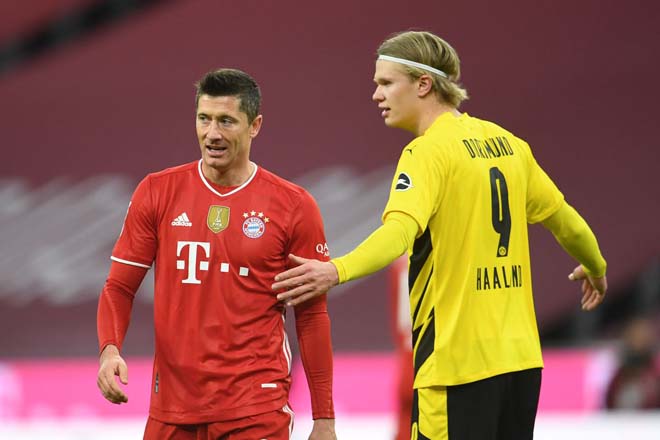 Sếp lớn Bayern hy vọng có cả Lewandowski lẫn Haaland trên hàng công