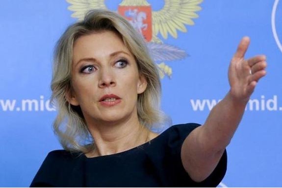 Maria Zakharova, người phát ngôn Bộ Ngoại giao Nga. Ảnh: Asbarez