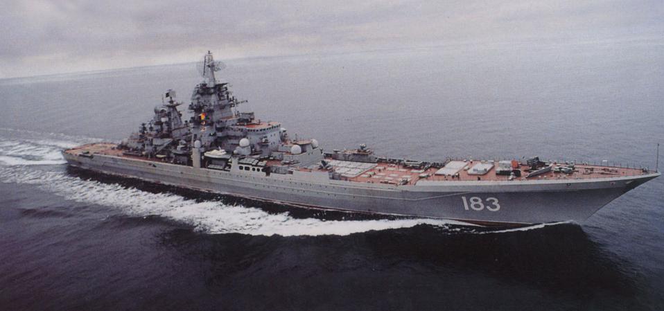Tuần dương hạm hạt nhân Peter Đại đế của hải quân Nga.