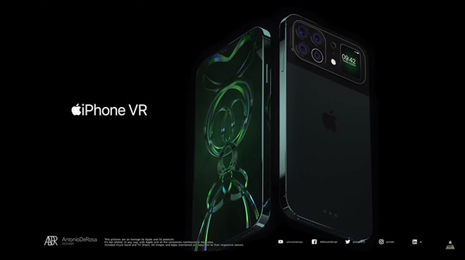 Hình ảnh concept iPhone 13 VR.