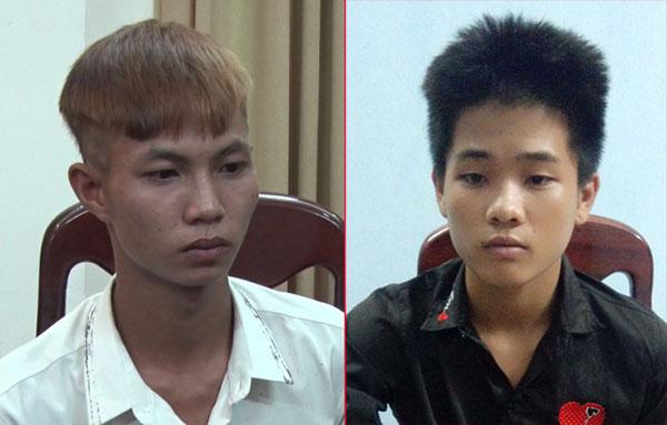 Nguyễn Lâm và&nbsp;Đặng Phúc Công sau khi bị bắt.