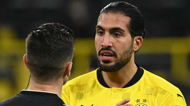 Tiền vệ Emre Can (Dortmund) khăng khăng cho rằng trọng tài chính Carlos Del Cerro đã mắc sai lầm khi bắt lỗi phạt penalty với đội của mình dù anh đã để bóng chạm tay trong vòng cấm của đội nhà