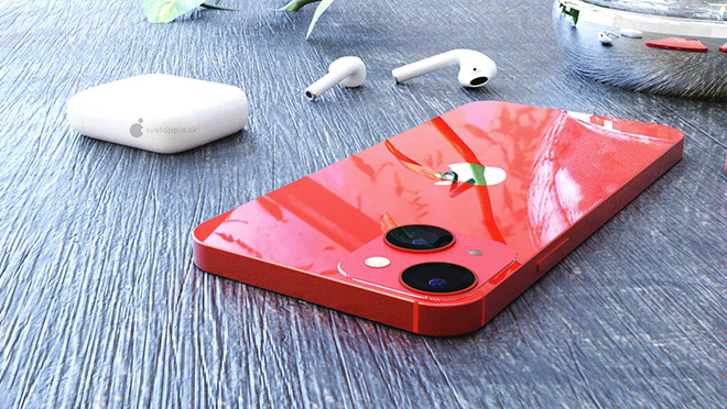 Ảnh render iPhone 13 Mini.