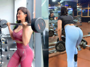 Thể thao - “Hot girl cuồng Gym” Trà My vòng ba gần 100 cm, nâng tạ “khủng” như nam giới