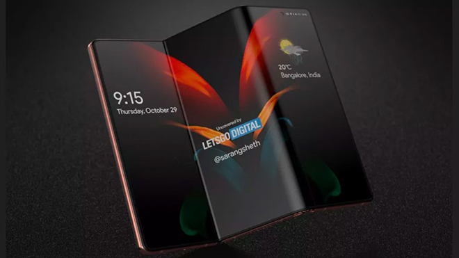 Ảnh concept Galaxy Z Fold Tab của Samsung.