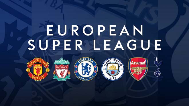 6 đội bóng Anh đồng ý tham dự European Super League
