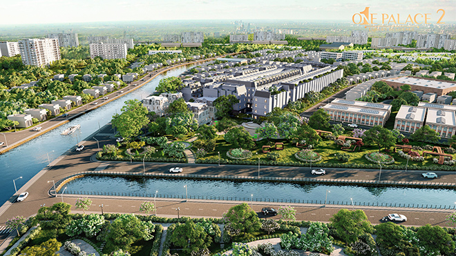 Khu nhà phố thương mại One Palace 2 tọa lạc ngay trung tâm Quận 12 đang là “gương mặt vàng” thu hút các nhà đầu tư.