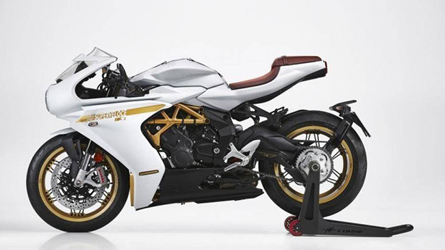 Bản đặc biệt MV Agusta Superveloce 800 S 2021 khoác trên mình bộ cánh màu trắng
