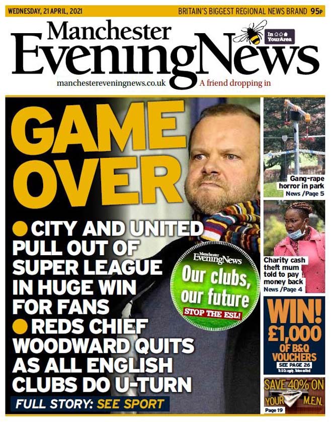 Ed Woodward phải rời vị trí sau thất bại của Super League
