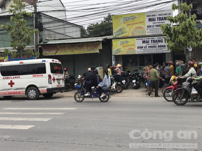 Hiện trường nơi xảy ra vụ việc.