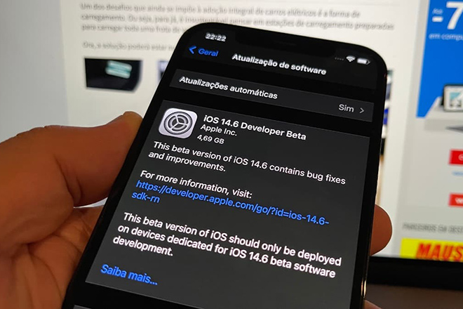 iOS 14.6 beta 1 hiện đã được triển khai cho các nhà phát triển.