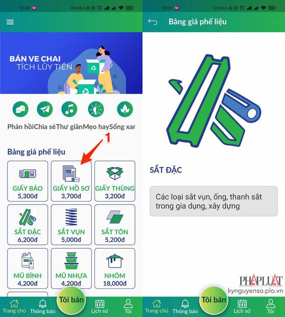 Giá cả các loại phế liệu được công khai minh bạch. Ảnh: MINH HOÀNG
