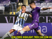 Bóng đá - Video Fiorentina - Juventus: Ronaldo xông xáo, cứu tinh từ ghế dự bị