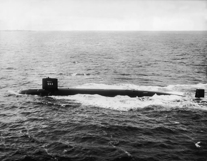 Tàu ngầm hạt nhân USS Thresher của hải quân Mỹ.