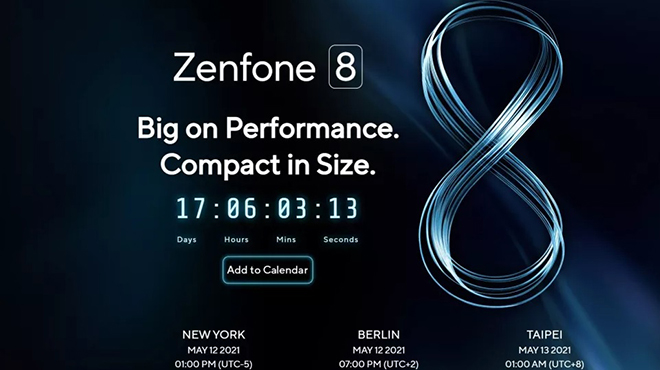 Sự kiện ra mắt&nbsp;Asus Zenfone 8 đã được ấn định vào giữa tháng sau.