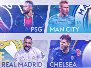 Bóng đá - Bán kết Champions League: PSG đón tin vui đấu Man City, Real lo dớp gặp Chelsea