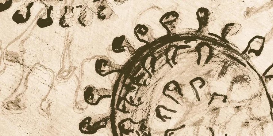 Minh họa virus corona cổ đại, cách đây 25