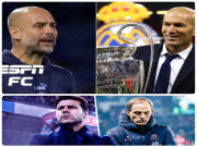 Bóng đá - 4 siêu HLV Cúp C1 so tài: Zidane - Guardiola đấu &quot;thú dữ&quot; Tuchel - Pochettino