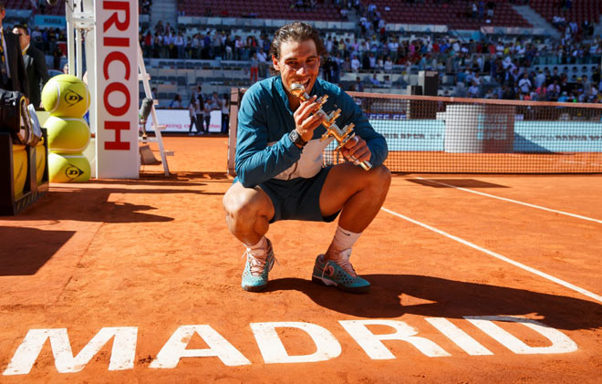 Rafael Nadal đang giữ kỷ lục 5 lần vô địch Madrid Masters nhưng anh chưa đăng quang ở đây từ lần gần nhất xưng vương vào năm 2017