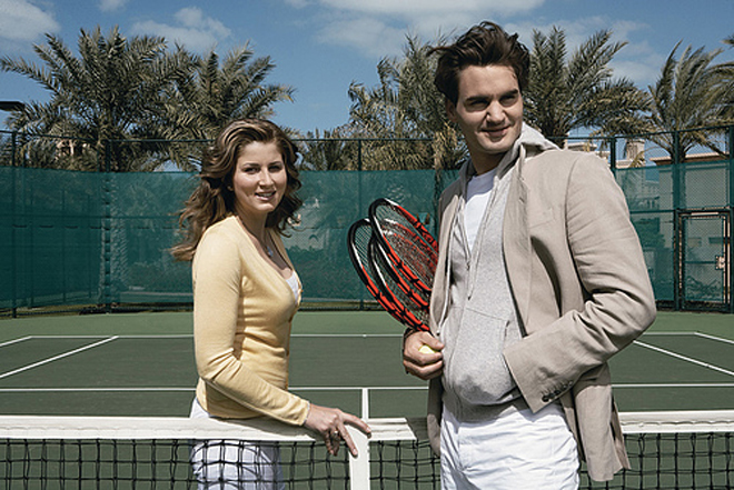 Federer và Mirka&nbsp;