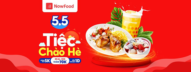 Cài đặt app Now ngay để sẵn sàng thưởng thức các món ngon