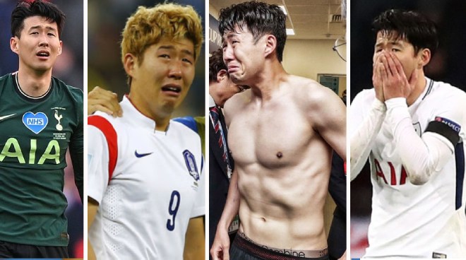 Son&nbsp;Heung Min, cầu thủ "mít ướt" nhất làng bóng đá