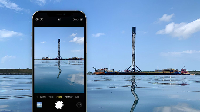 iFan choáng với khả năng quay chụp tàu vũ trụ của iPhone 12 Pro - 1