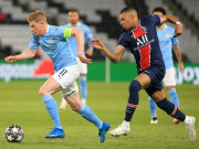 Bóng đá - Rực lửa đại chiến PSG - Man City Cúp C1: De Bruyne nổ súng, Mbappe &quot;mất tích&quot;