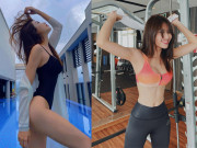 Thể thao - Hot girl Chế Nguyễn Quỳnh Châu 3 vòng nóng bỏng nhờ tập Gym