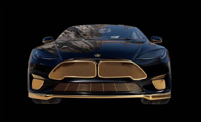 Tesla Model S &#34;dát vàng 24K&#34; đắt ngang ngửa siêu xe - 2