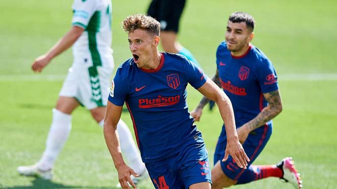 Marcos Llorente ghi bàn duy nhất giúp Atletico Madrid thắng nhọc Elche