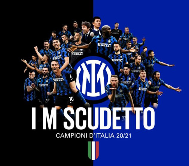 
Inter Milan giành chức vô địch Serie A 2020/21