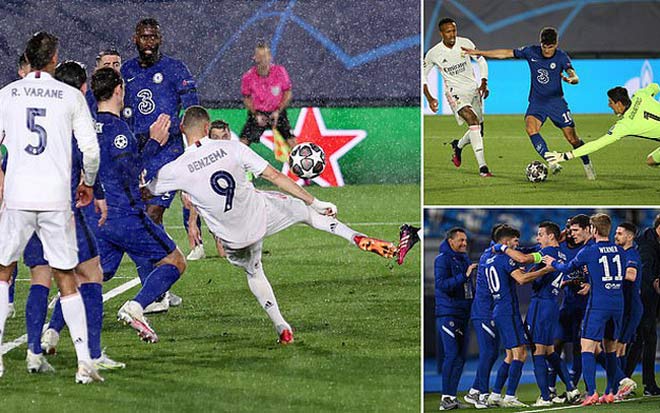 Real Madrid thoát thua Chelsea ở lượt đi nhưng vẫn chịu bất lợi về tỷ số trước trận lượt về đêm nay
