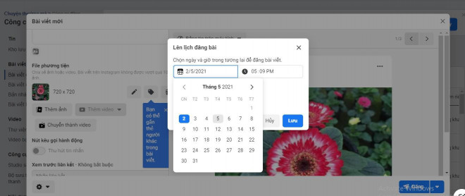 Hướng dẫn cách hẹn giờ đăng bài tự động trên Fanpage Facebook - 3
