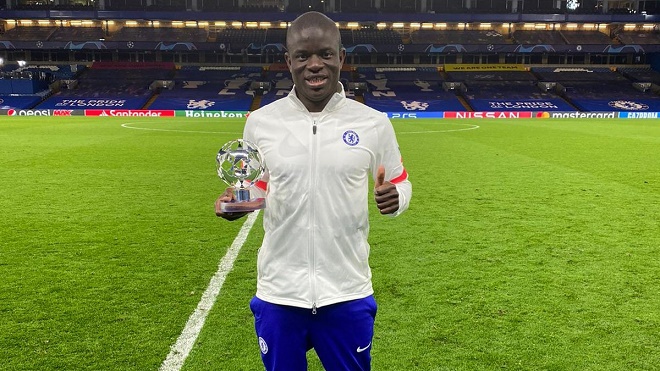 Kante xuất sắc nhất trận Chelsea - Real Madrid