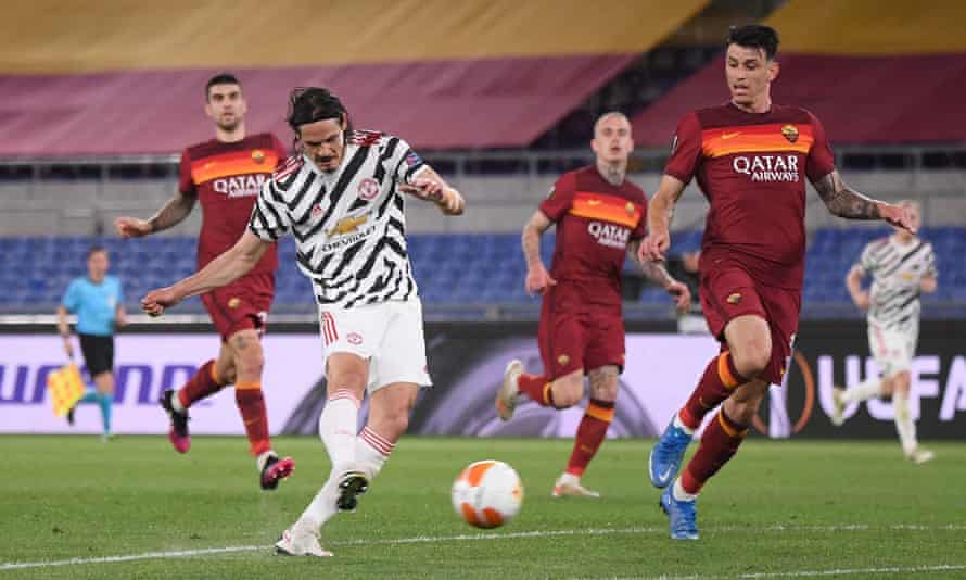 Cavani ghi cú đúp khi MU đến làm khách trước AS Roma
