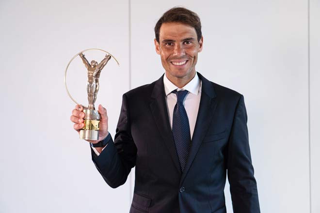 Rafael Nadal đoạt giải thưởng Laureus 2021 ở hạng mục "Vận động viên xuất sắc nhất năm 2020"