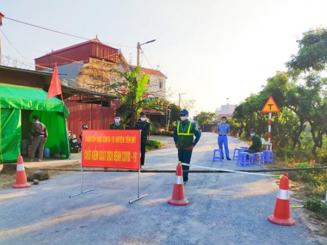 Hưng Yên: Giãn cách xã hội toàn bộ thị xã Mỹ Hào và 5 xã của huyện Khoái Châu