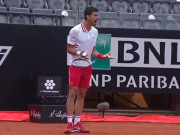 Thể thao - Djokovic nổi điên ở Rome Open, mắt trợn trừng &quot;như quát&quot; trọng tài