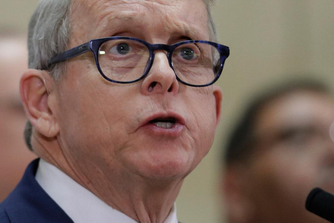 Thống đốc bang Ohio Mike DeWine. Ảnh: AP