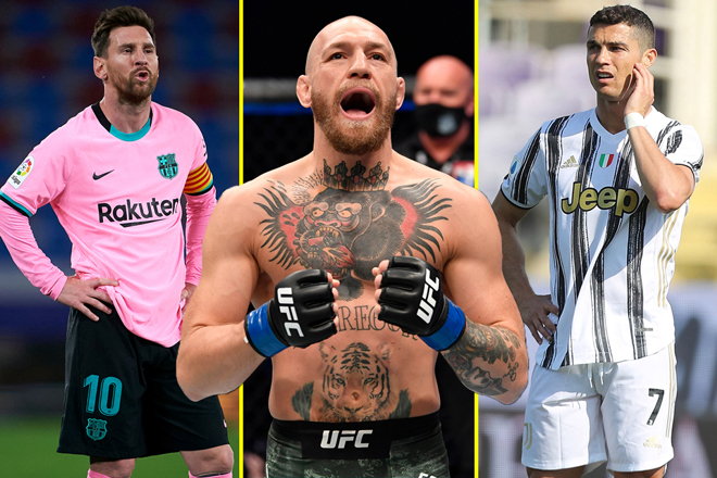 Messi hay Ronaldo cũng "phát hờn" vì McGregor