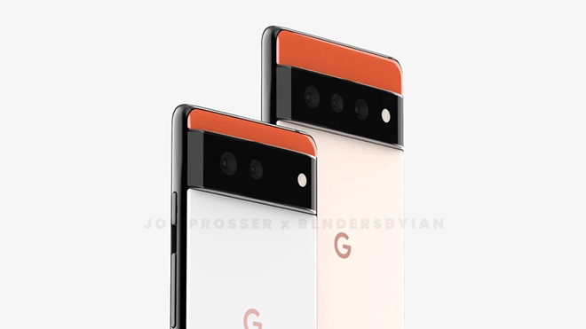 Ảnh concept Pixel 6 và Pixel 6 Pro.