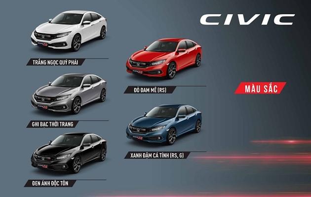 Giá xe Honda Civic cập nhật tháng 05/2021: Thông số và giá lăn bánh - 2