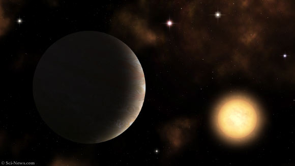 TOI-220b và ngôi sao mẹ 10 tỉ tuổi.