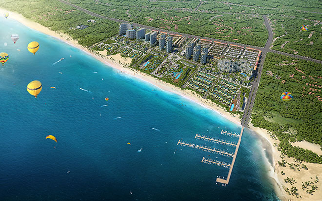 Căn hộ biển Wyndham Coast – một phân khu của Đô thị nghỉ dưỡng và thể thao biển Thanh Long Bay tại Bình Thuận.