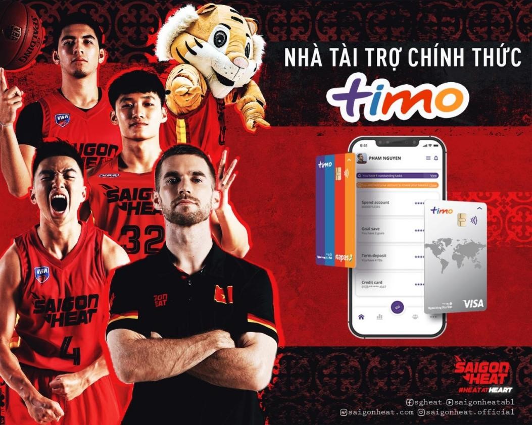 Timo trở thành nhà tài trợ chính thức của Saigon Heat tại mùa giải VBA 2021