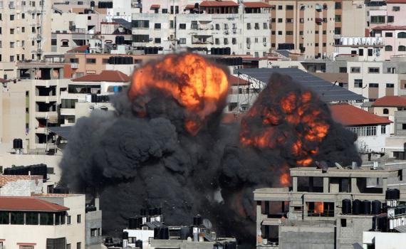 Israel không kích nhà riêng của thủ lĩnh Hamas - 1