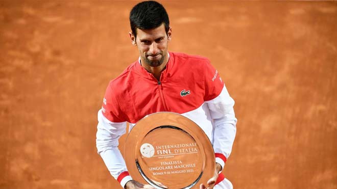 Djokovic ngậm ngùi thành cựu vương giải đấu sân đất nện ở thủ đô Italia